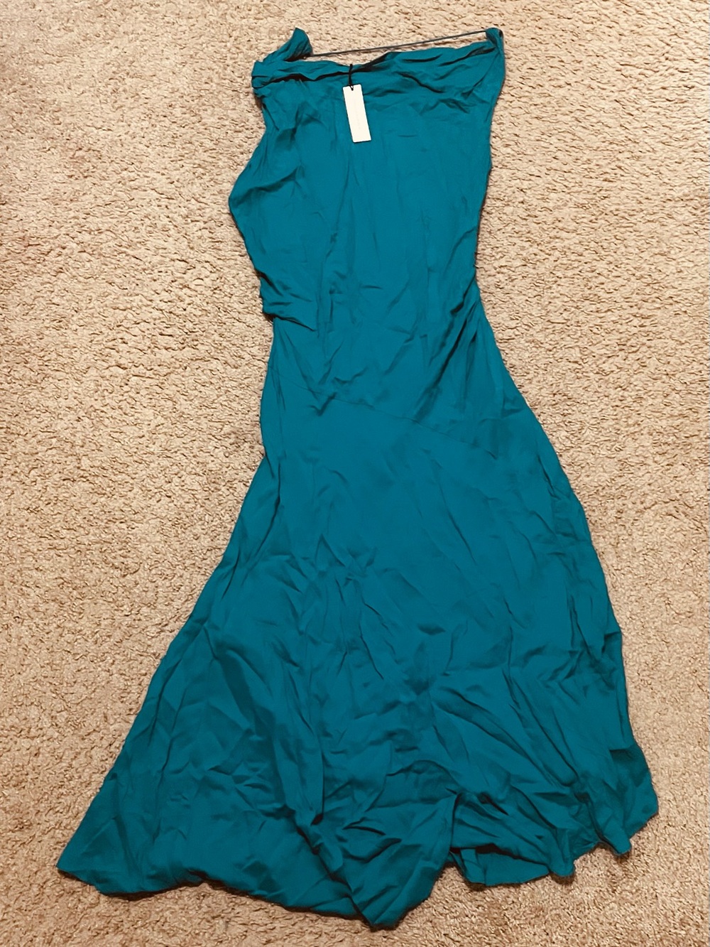 BANANA REPUBLIC CREPE TWIST-SHOULDER DRESS - Picture 2 of 10